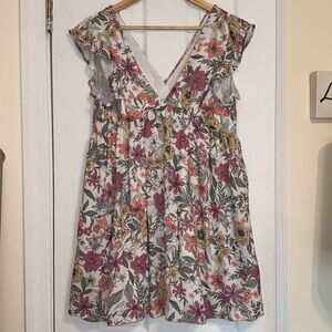 Altar’d State floral mini dress! Size Small. Worn once
